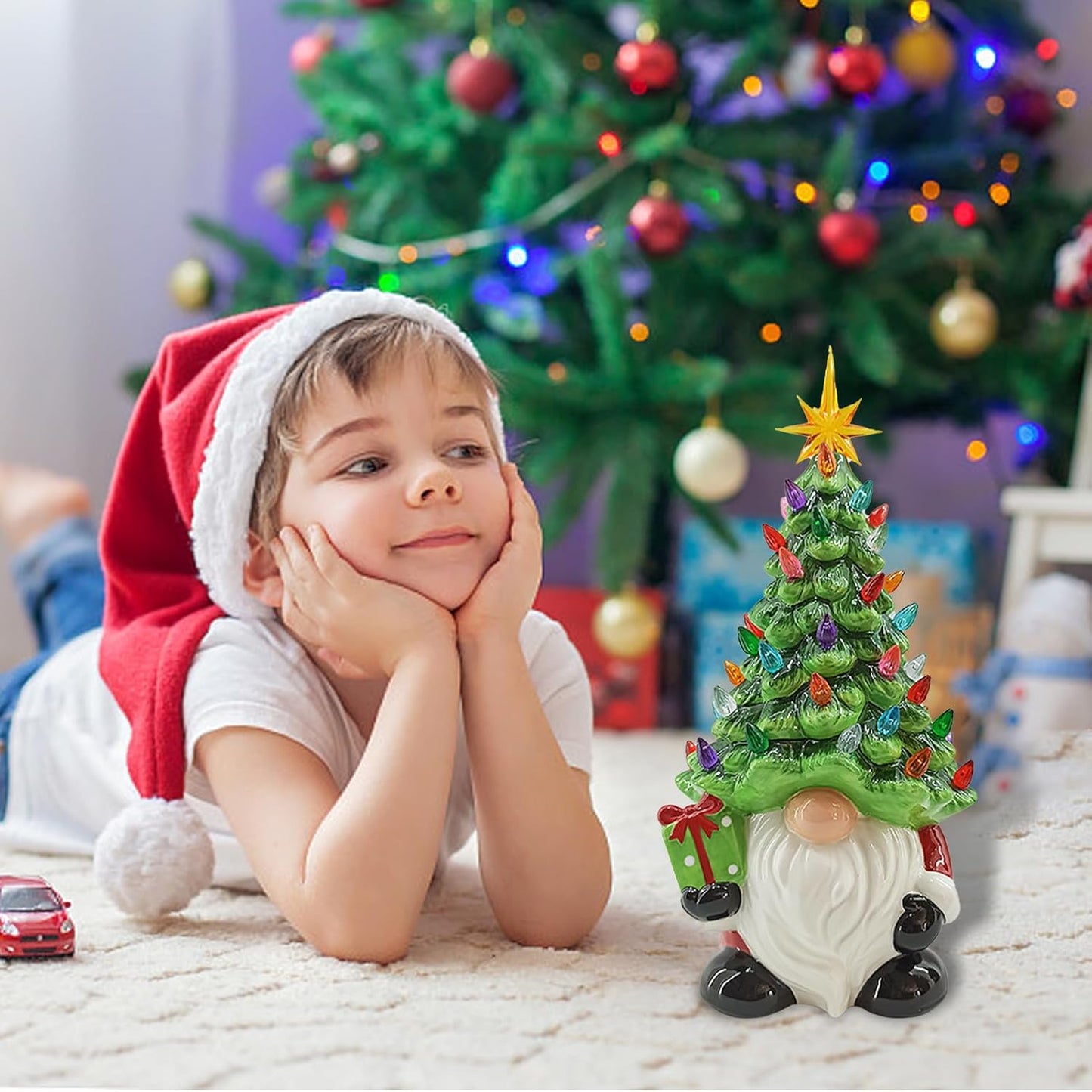 DIY Lighted Christmas Gnome Tree - Best Gift For Family