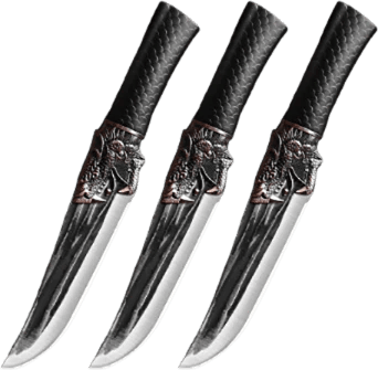 🔪Bone-cutting knife with dragon decoration and scabbard🍽️
