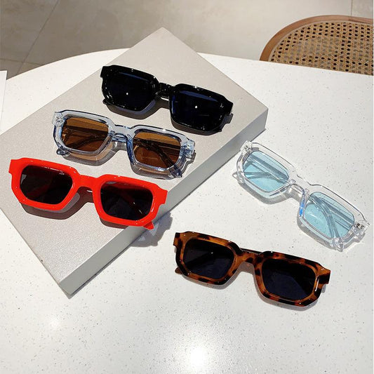 ๐ถ๏ธ๐ 6 - Pack Vintage Rectangle Frame Sunglasses for Men & Women with UV400 Protection