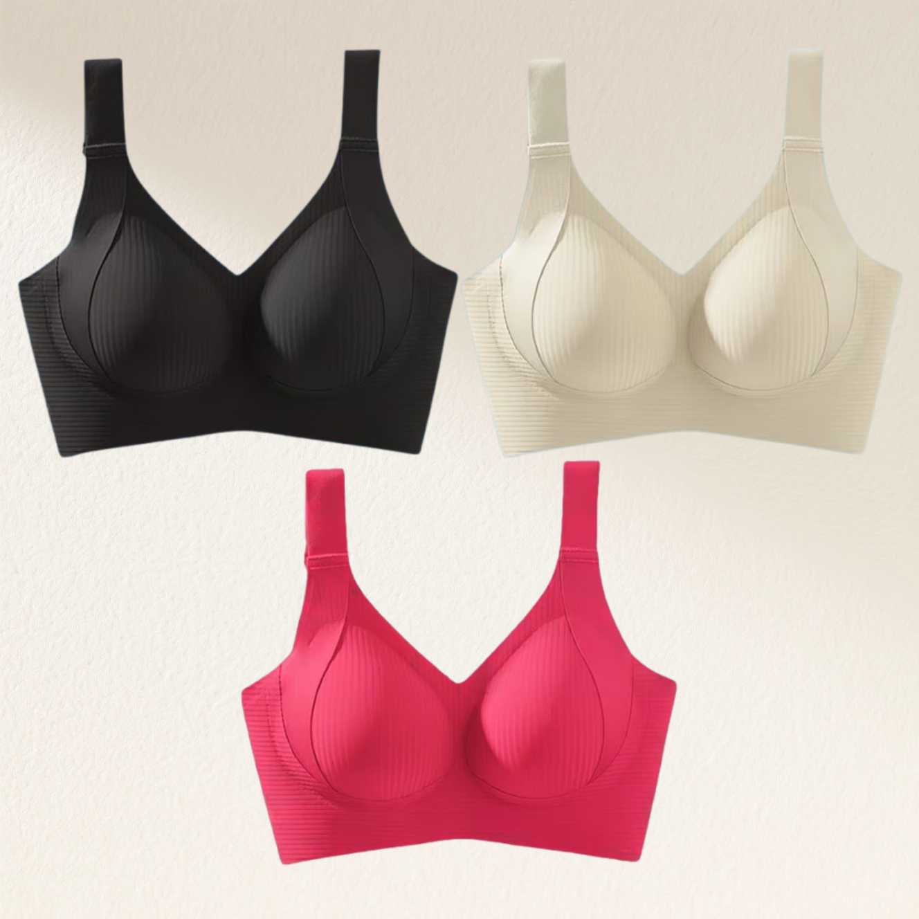 🎁Clearance Sale Buy 1 Get 3 Packs🔥 Super firming bra | Wire-free bra 👍 No more sagging breasts (3-Pack Value Set)