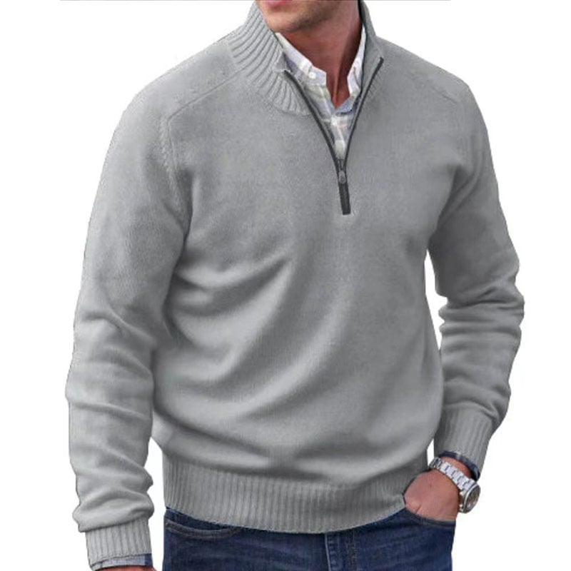 Men's Zipper Basic Sweater