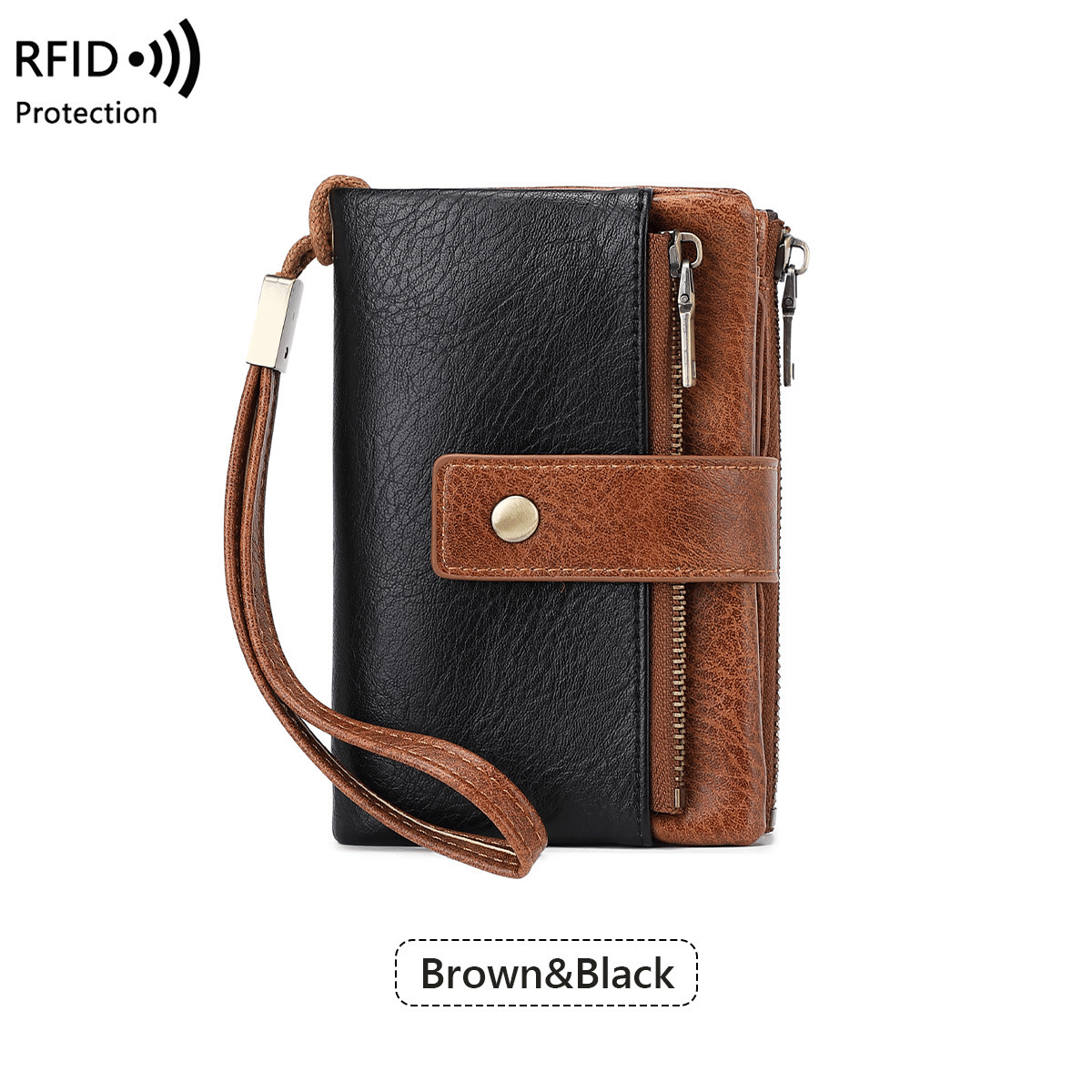 Women's long wallet, stylish clutch, elegant solid color RFID blocking leather wallet👛🚚 FREE SHIPPING