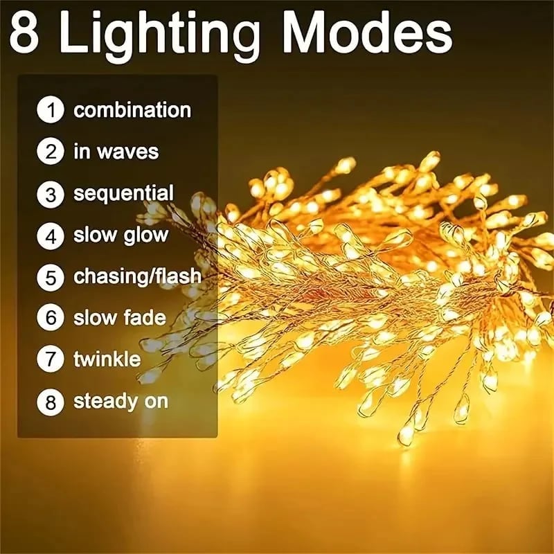 🎄Early Christmas Promotion 50%OFF🎁 Copper Wire Firecracker Light String