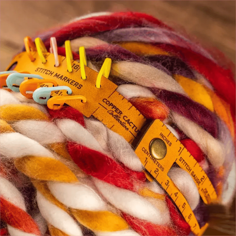 🧶The Crafters' Multi-Wrap | 7-in-1 Leather Measuring Tool