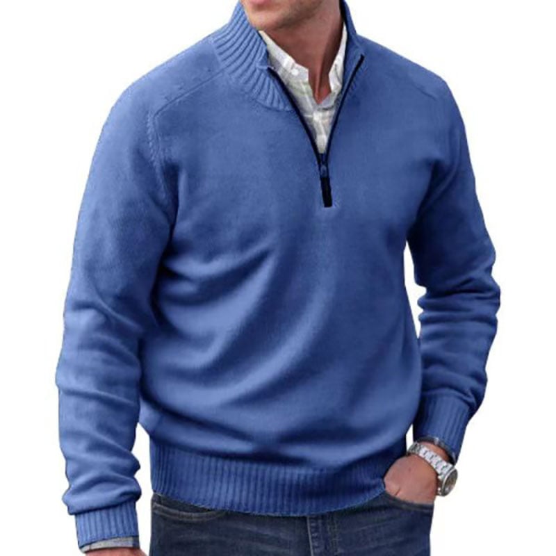 Men's Zipper Basic Sweater