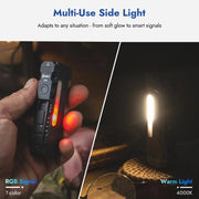 LED work light with 180° rotating head