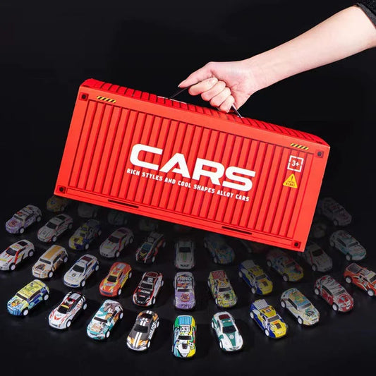 🎅Christmas promotion 49% OFF🎁48 Mini Pull-Back Cars with Built-In Garage Set