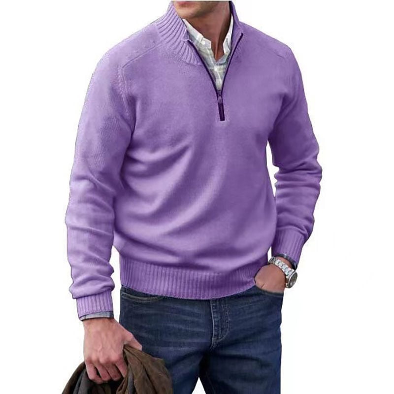 Men's Zipper Basic Sweater