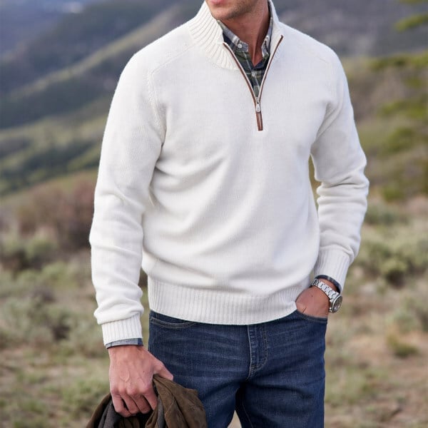 Men's Zipper Basic Sweater