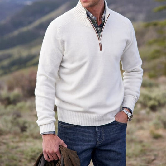 Men's Zipper Basic Sweater