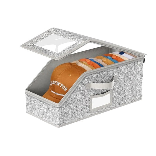 🔥Multifunctional Foldable Dust Hat Storage Box