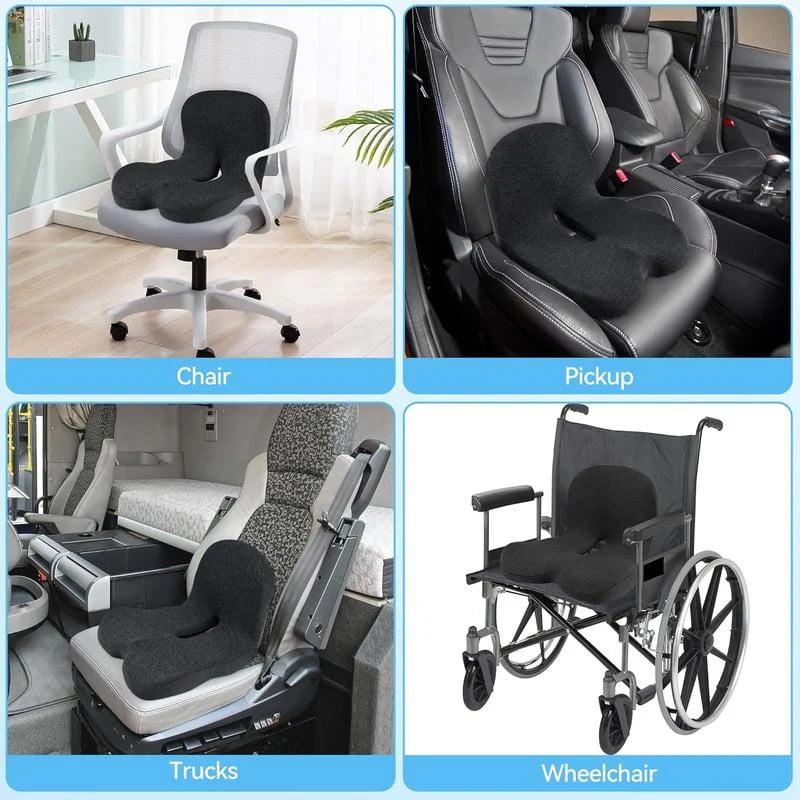 🎁Limited sale 50% discount🎁【Ergonomic design】Non-Slip Memory Foam Seat 💕For the most comfortable driving💕