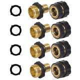 💧3/4 Inch Garden Hose Quick Connector 4 Sets/bag