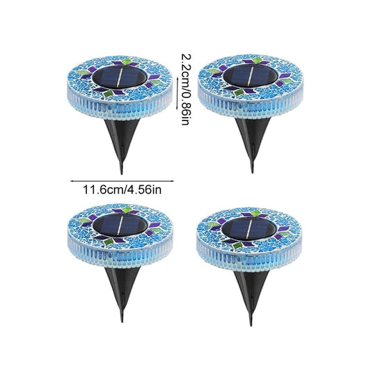Mosaic Solar Disk Lights