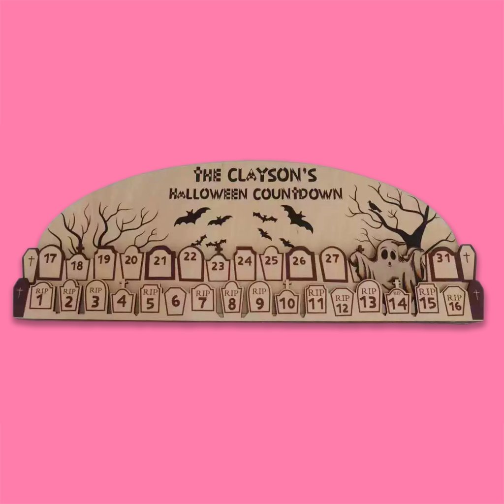 🧙‍♀🧟‍♀👻Wooden Halloween advent calender | Witch Count down | reusable | plastic free | holiday decoration | Halloween decor