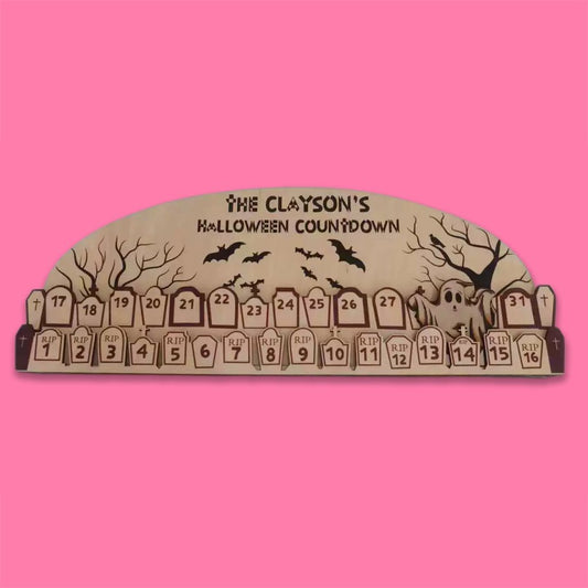 🧙‍♀🧟‍♀👻Wooden Halloween advent calender | Witch Count down | reusable | plastic free | holiday decoration | Halloween decor