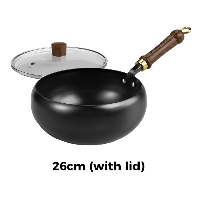 🍳Uncoated Thick Iron Pot
