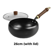 🍳Uncoated Thick Iron Pot
