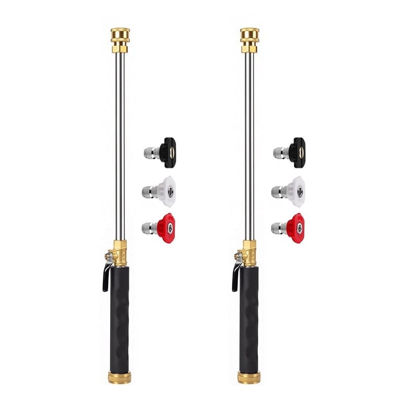 Professional Three-Nozzle Power-Boosting Garden Hose High-Pressure Washer Wand