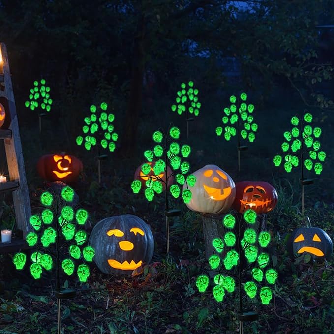 💀Halloween Solar Ground Plug Lawn Light