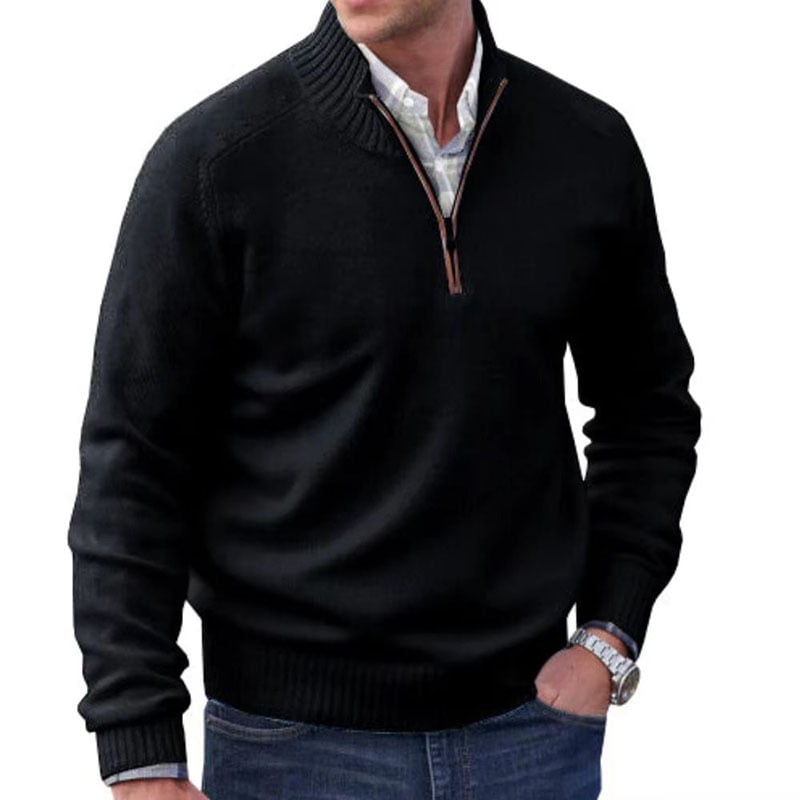 Men's Zipper Basic Sweater