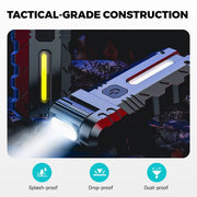 LED work light with 180° rotating head