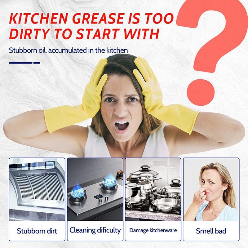 🧼✨Heavy Grease Cleaner with Mild Formula & Quick Decomposition