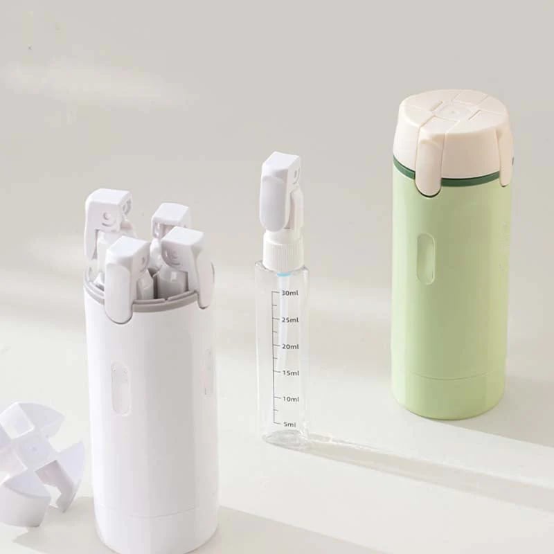 4-in-1 Refillable Travel Dispenser Bottles