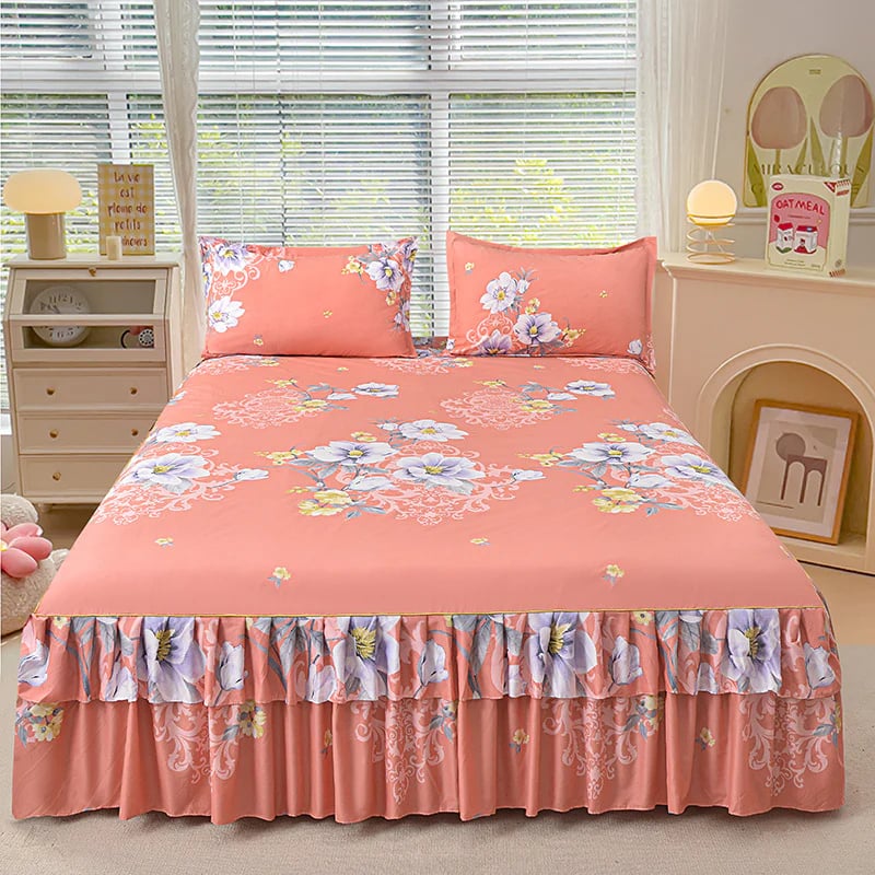 ⏳Limited-time 50% off⏰3-Piece Ruffled Bed Skirt Set🛏️