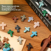 ✝️50 Piece Handmade Natural Crystal Crosses