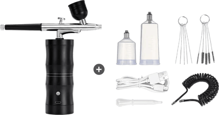 Electric Airbrush Kit with Compressor