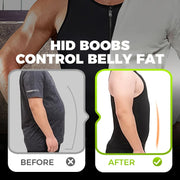 Men's Zipper Waist Trainer Trimmer Vest