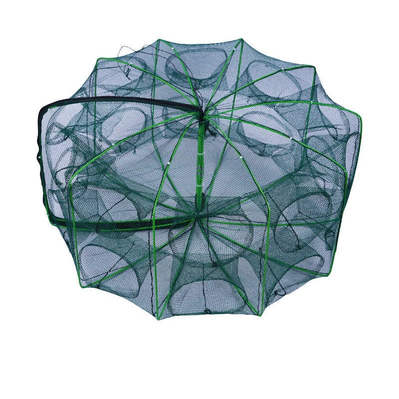 Auto-Foldable Strengthened Fishing Trap Net