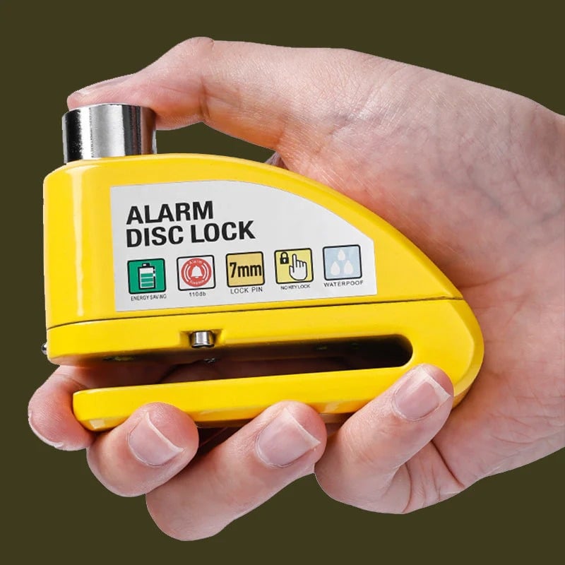 🔒 Motorcycle/Bicycle Disc Brake Lock with Alarm | Instant Security, Effective Deterrent 🚨