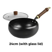 🍳Uncoated Thick Iron Pot