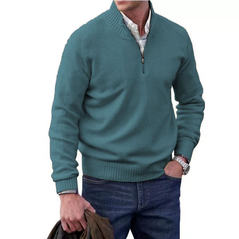 Men's Zipper Basic Sweater
