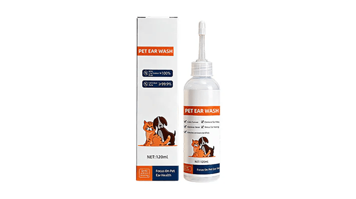 ✨ Pet Ear Cleaner - Gentle Formula with Soothing Aloe for Dogs & Cats, Prevents Infections & Odor 🌿👂