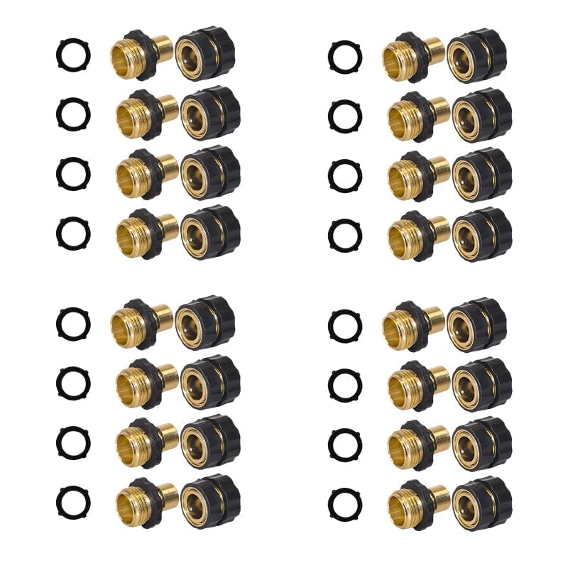 💧3/4 Inch Garden Hose Quick Connector 4 Sets/bag