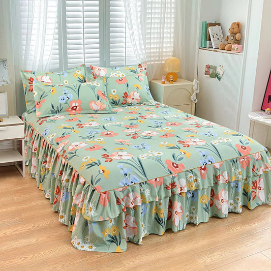 ⏳Limited-time 50% off⏰3-Piece Ruffled Bed Skirt Set🛏️
