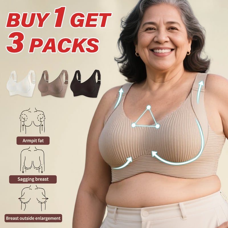 🎁Clearance Sale Buy 1 Get 3 Packs🔥 Super firming bra | Wire-free bra 👍 No more sagging breasts (3-Pack Value Set)