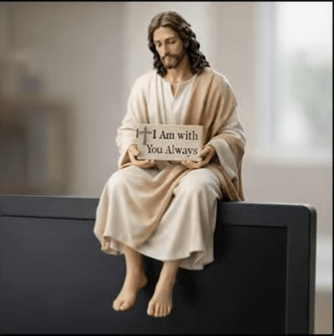 ✨Handcrafted Jesus Figurine✝️Serene Desk Companion🙏