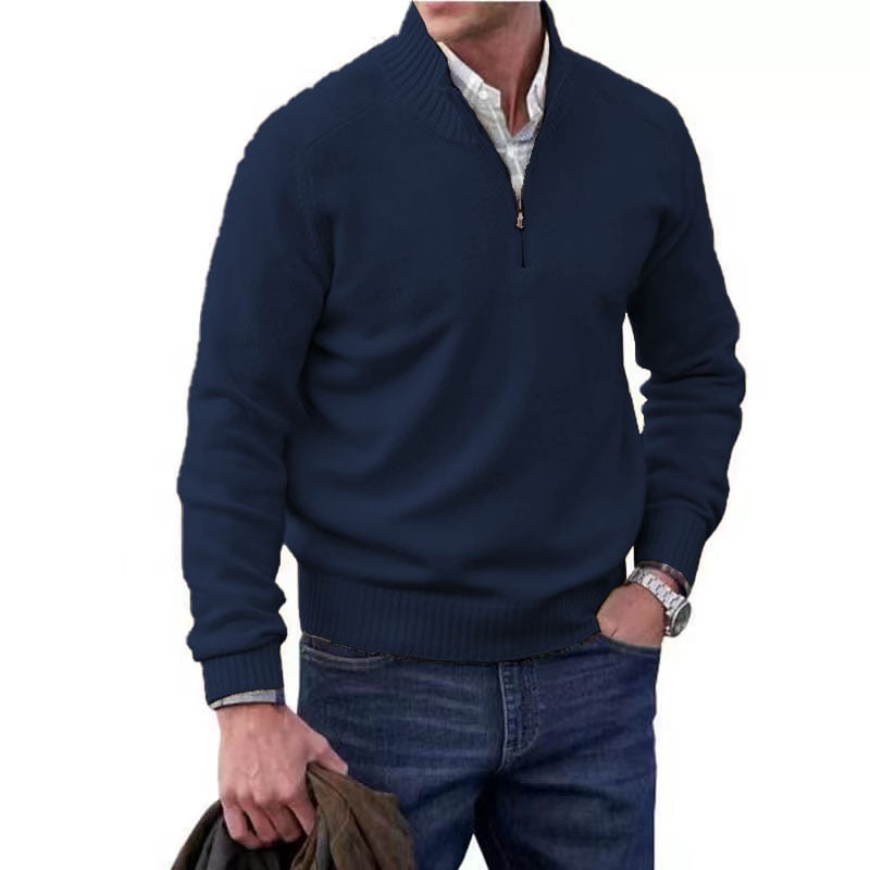 Men's Zipper Basic Sweater