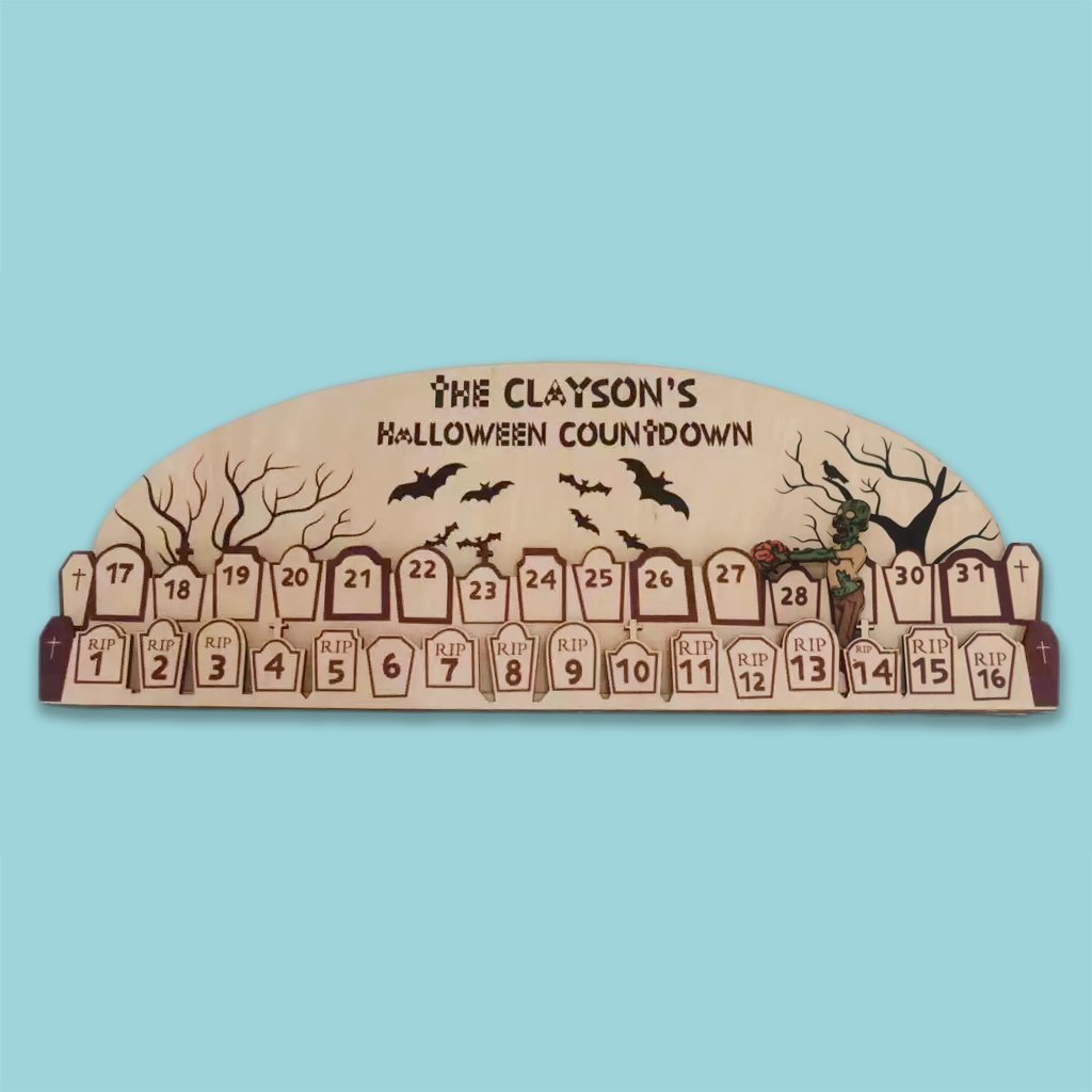 🧙‍♀🧟‍♀👻Wooden Halloween advent calender | Witch Count down | reusable | plastic free | holiday decoration | Halloween decor