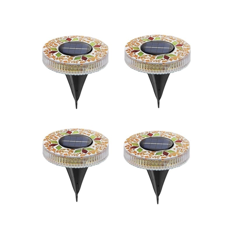 Mosaic Solar Disk Lights