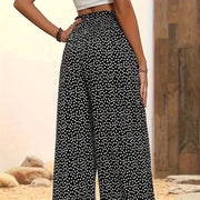 ⏳Limited-time 50% off⏰Women's Smocked High Waist Wide Leg Pants👖