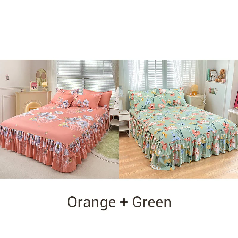 ⏳Limited-time 50% off⏰3-Piece Ruffled Bed Skirt Set🛏️