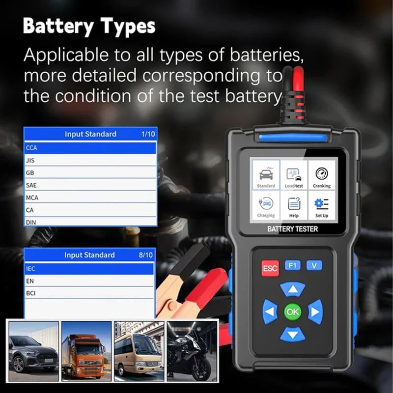 🎁2026 Hot Sale 50% OFF💥BT100 Car Battery Tester 12V Load Tester