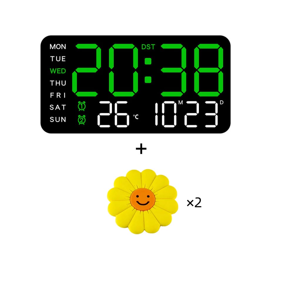 📢📢49% OFF!! ⏰Multifunctional decorative LED digital wall clock, the limitless digital clock for the modern Norwegian home