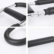 Adjustable weight bar for arm trainers, arm and torso strength training equipment, portable training device for home gyms and fitness