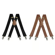 📏 Adjustable Work Suspenders | Classic X-Back Support